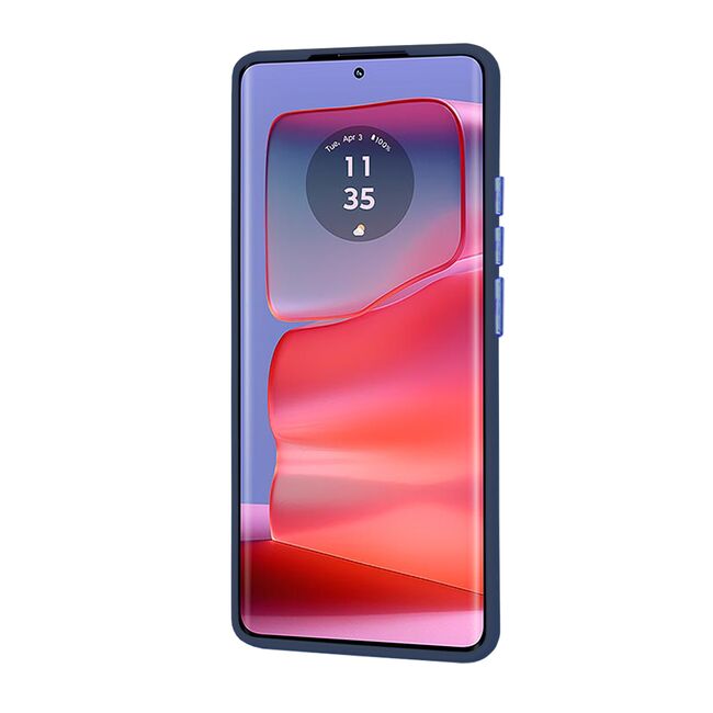 Husa pentru  Motorola Edge 50 Pro Ghost Series frosted - albastru