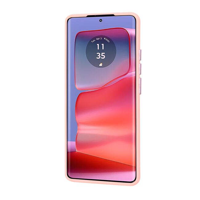 Husa pentru  Motorola Edge 50 Pro Ghost Series frosted - roz