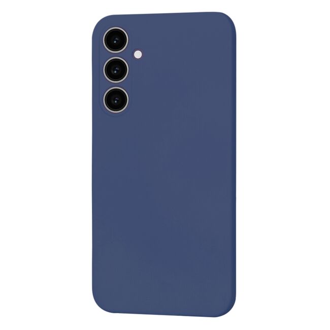 Husa pentru  Samsung Galaxy S23 FE Liquid Silicone cu MagSafe, subțire, captusita cu microfibra, anti amprentă, protectie cameră foto, albastru