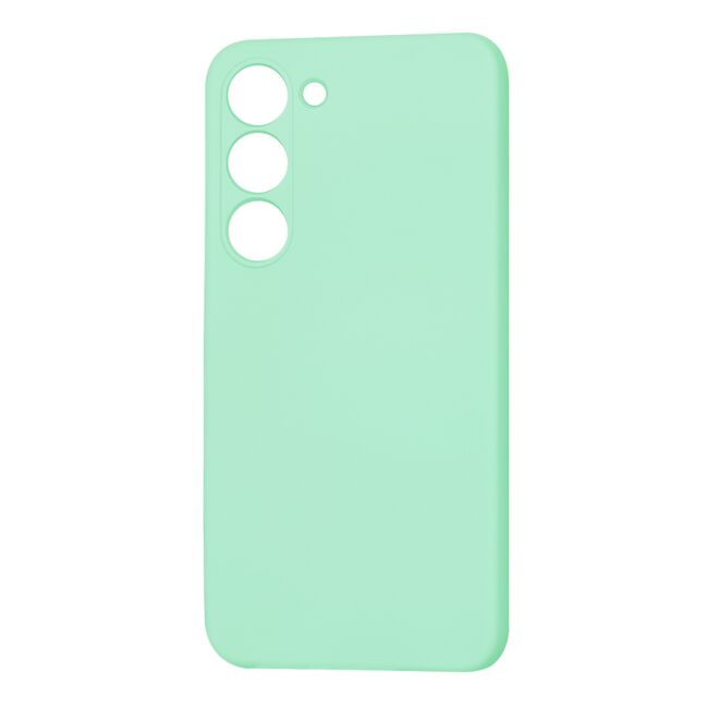 Husa pentru  Samsung Galaxy S23 Liquid Silicone cu MagSafe, subțire, captusita cu microfibra, anti amprentă, protectie cameră foto, verde deschis