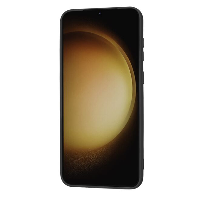 Husa pentru  Samsung Galaxy S23 Plus  Liquid Silicone cu MagSafe, subțire, captusita cu microfibra, anti amprentă, protectie cameră foto, negru