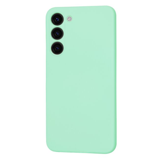 Husa pentru  Samsung Galaxy S23 Plus  Liquid Silicone cu MagSafe, subțire, captusita cu microfibra, anti amprentă, protectie cameră foto, verde deschis