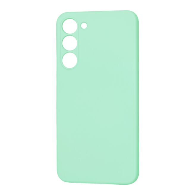 Husa pentru  Samsung Galaxy S23 Plus  Liquid Silicone cu MagSafe, subțire, captusita cu microfibra, anti amprentă, protectie cameră foto, verde deschis