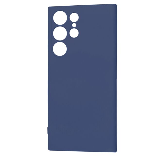 Husa pentru  Samsung Galaxy S23 Ultra 5G Liquid Silicone cu MagSafe, subțire, captusita cu microfibra, anti amprentă, protectie cameră foto, albastru