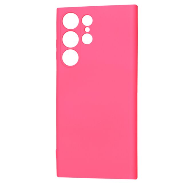 Husa pentru  Samsung Galaxy S23 Ultra 5G Liquid Silicone cu MagSafe, subțire, captusita cu microfibra, anti amprentă, protectie cameră foto, fucsia