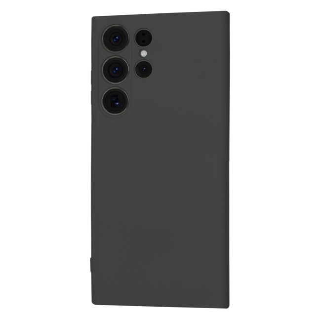 Husa pentru  Samsung Galaxy S23 Ultra 5G Liquid Silicone cu MagSafe, subțire, captusita cu microfibra, anti amprentă, protectie cameră foto, negru