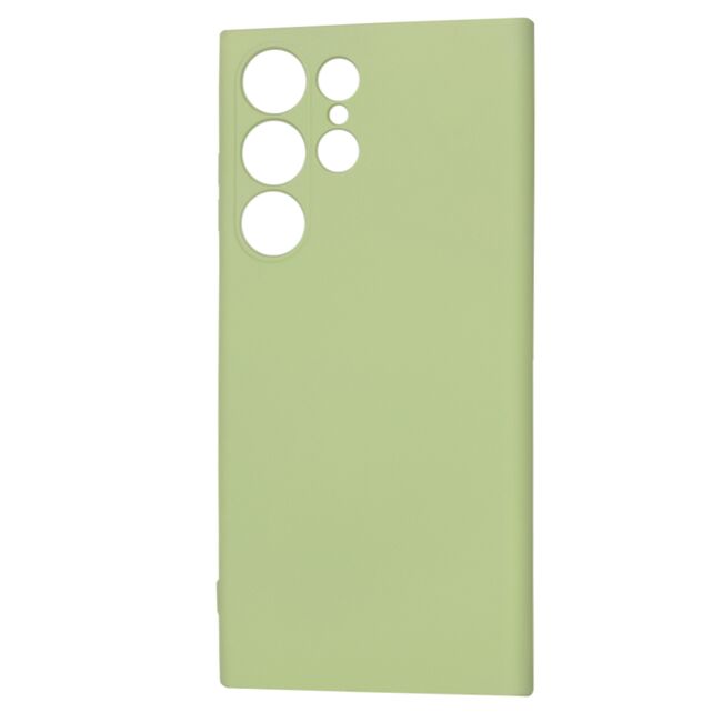 Husa pentru  Samsung Galaxy S23 Ultra 5G Liquid Silicone cu MagSafe, subțire, captusita cu microfibra, anti amprentă, protectie cameră foto, verde