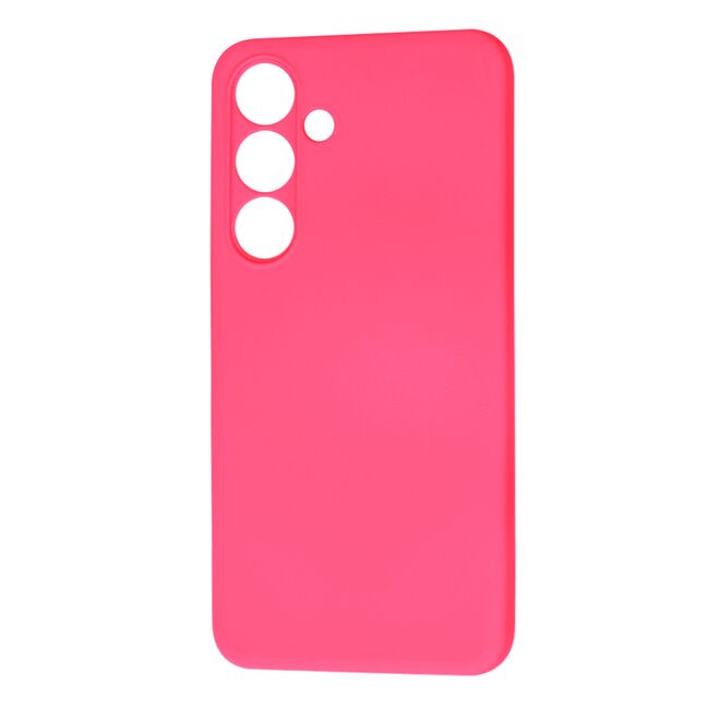Husa pentru  Samsung Galaxy S24 Liquid Silicone cu MagSafe, subțire, captusita cu microfibra, anti amprentă, protectie cameră foto, fucsia