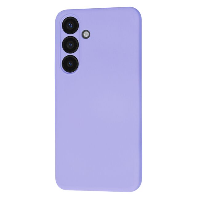 Husa pentru  Samsung Galaxy S24 Liquid Silicone cu MagSafe, subțire, captusita cu microfibra, anti amprentă, protectie cameră foto, lavanda