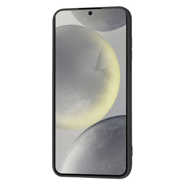 Husa pentru  Samsung Galaxy S24 Liquid Silicone cu MagSafe, subțire, captusita cu microfibra, anti amprentă, protectie cameră foto, negru