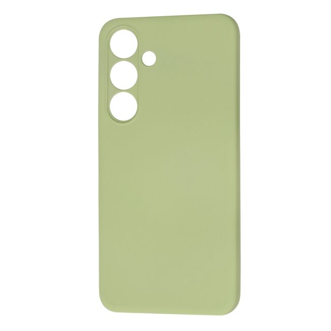 Husa pentru  Samsung Galaxy S24 Liquid Silicone cu MagSafe, subțire, captusita cu microfibra, anti amprentă, protectie cameră foto, verde