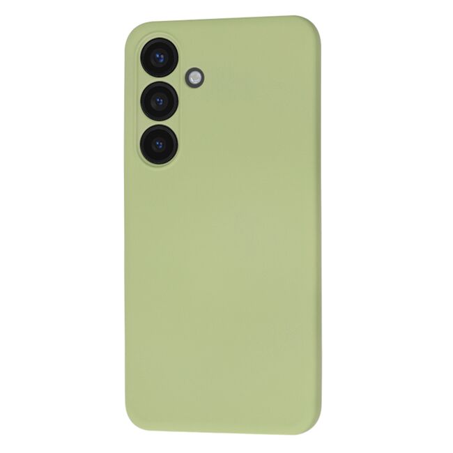 Husa pentru  Samsung Galaxy S24 Liquid Silicone cu MagSafe, subțire, captusita cu microfibra, anti amprentă, protectie cameră foto, verde