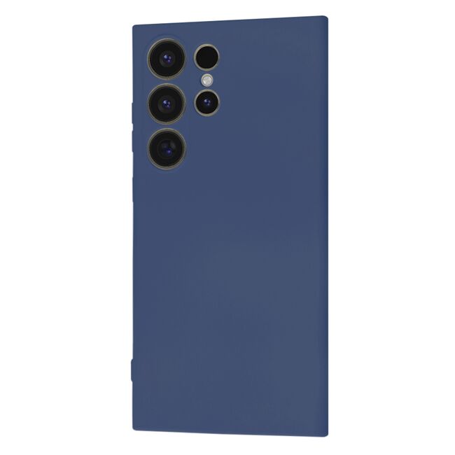 Husa pentru  Samsung Galaxy S24 Ultra Liquid Silicone cu MagSafe, subțire, captusita cu microfibra, anti amprentă, protectie cameră foto, albastru