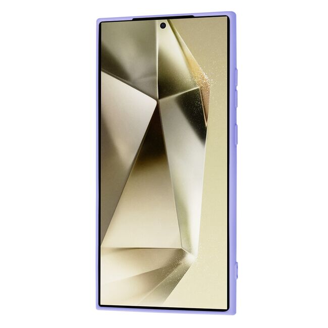 Husa pentru  Samsung Galaxy S24 Ultra Liquid Silicone cu MagSafe, subțire, captusita cu microfibra, anti amprentă, protectie cameră foto, lavanda