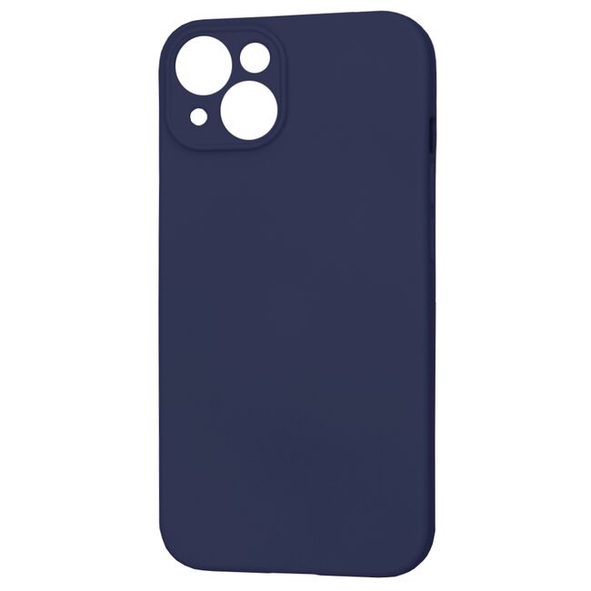 Husa pentru  iPhone 14 Liquid Silicone cu MagSafe, subțire, captusita cu microfibra, anti amprentă, protectie cameră foto, albastru