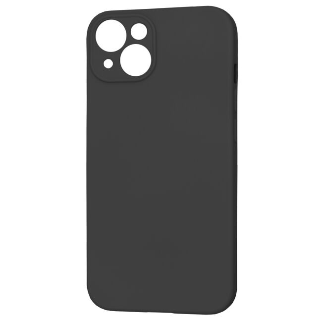 Husa pentru  iPhone 14 Liquid Silicone cu MagSafe, subțire, captusita cu microfibra, anti amprentă, protectie cameră foto, negru