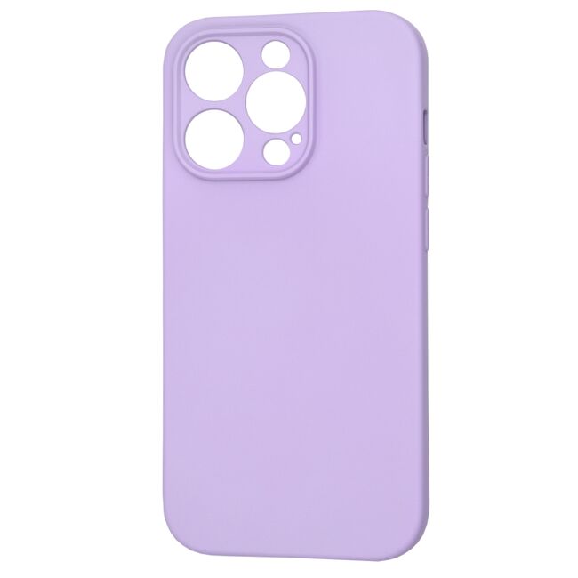 Husa pentru  iPhone 14 Pro  Liquid Silicone cu MagSafe, subțire, captusita cu microfibra, anti amprentă, protectie cameră foto, lavanda