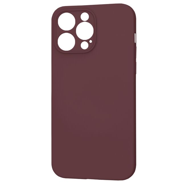 Husa pentru  iPhone 14 Pro Max Liquid Silicone cu MagSafe, subțire, captusita cu microfibra, anti amprentă, protectie cameră foto, bordeaux
