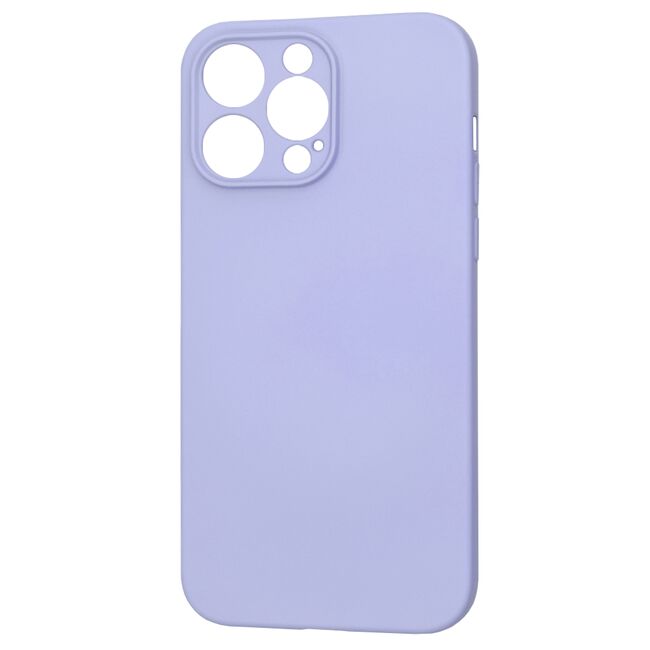 Husa pentru  iPhone 14 Pro Max Liquid Silicone cu MagSafe, subțire, captusita cu microfibra, anti amprentă, protectie cameră foto, lavanda