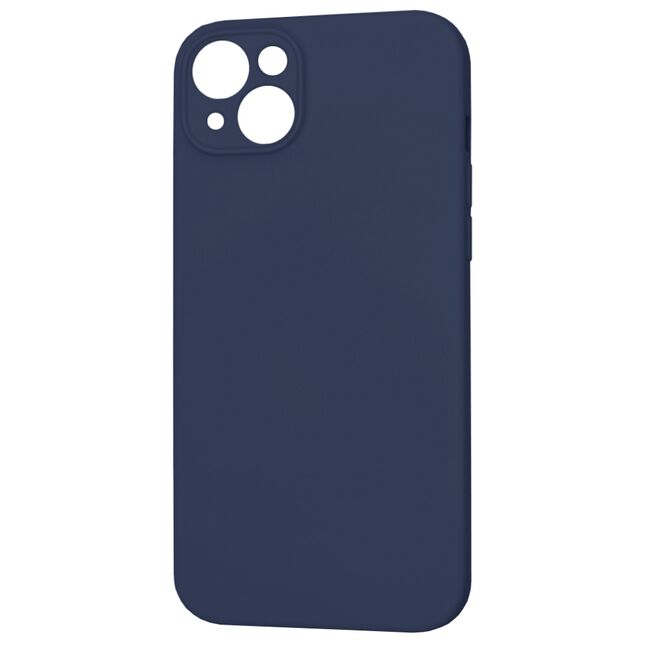 Husa pentru  iPhone 15 Plus Liquid Silicone cu MagSafe, subțire, captusita cu microfibra, anti amprentă, protectie cameră foto, albastru