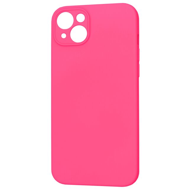 Husa pentru  iPhone 15 Plus Liquid Silicone cu MagSafe, subțire, captusita cu microfibra, anti amprentă, protectie cameră foto, fucsia