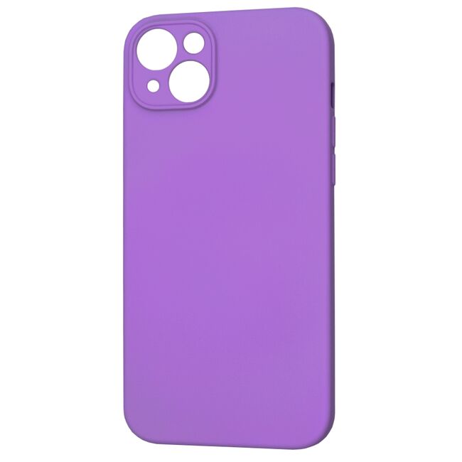 Husa pentru  iPhone 15 Plus Liquid Silicone cu MagSafe, subțire, captusita cu microfibra, anti amprentă, protectie cameră foto, mov