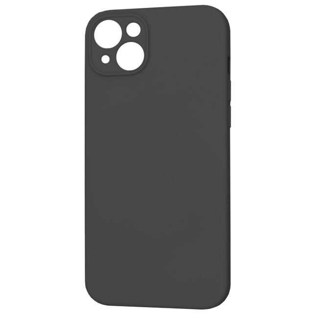 Husa pentru  iPhone 15 Plus Liquid Silicone cu MagSafe, subțire, captusita cu microfibra, anti amprentă, protectie cameră foto, negru
