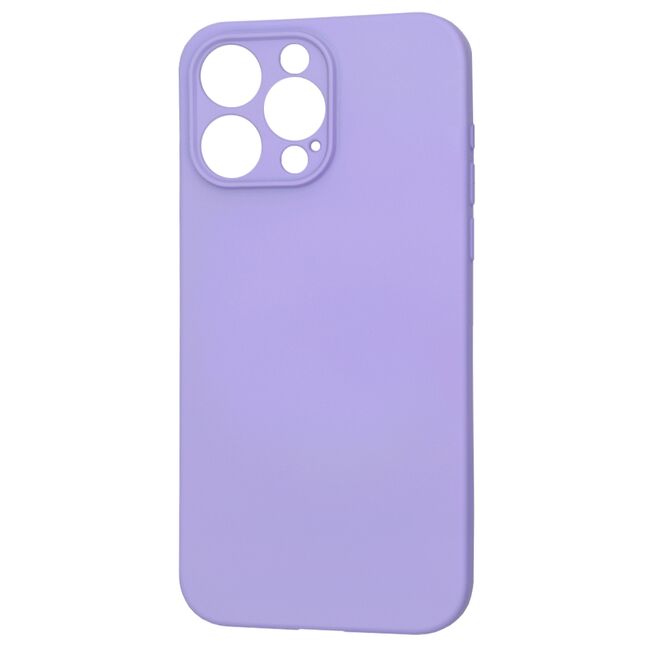Husa pentru  iPhone 15 Pro Max Liquid Silicone cu MagSafe, subțire, captusita cu microfibra, anti amprentă, protectie cameră foto, lavanda