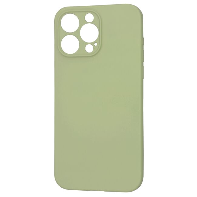 Husa pentru  iPhone 15 Pro Max Liquid Silicone cu MagSafe, subțire, captusita cu microfibra, anti amprentă, protectie cameră foto, verde