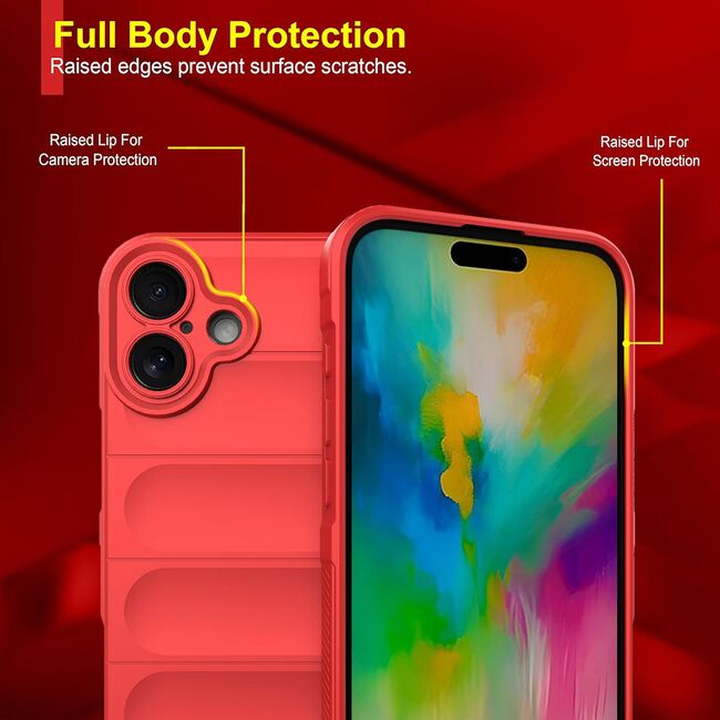 Husa pentru  iPhone 16 Plus Liquid Silicone, Microfibre Lining, Non-Slip Airbag Design, albastru