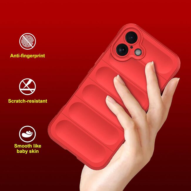 Husa pentru  iPhone 16 Plus Liquid Silicone, Microfibre Lining, Non-Slip Airbag Design, albastru