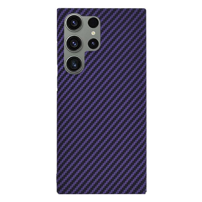 Husa pentru  Samsung Galaxy S24 Ultra CarbonFiber UltraSlim, Lightweight, mov