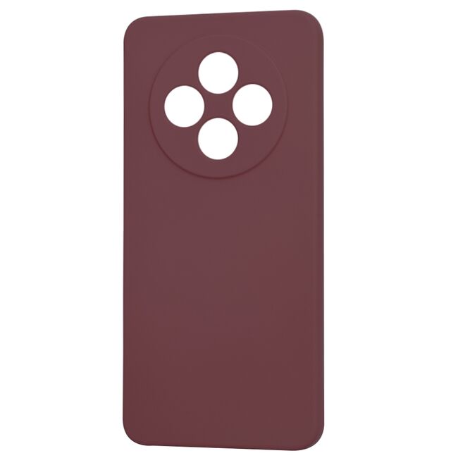 Husa pentru  Xiaomi Redmi 14C Liquid Silicone, subțire, captusita cu microfibra, anti amprentă, protectie cameră foto, bordeaux