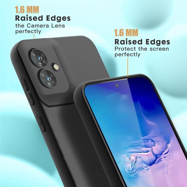 Husa pentru  Motorola Moto G55 Liquid Silicone, subțire, captusita cu microfibra, anti amprentă, protectie cameră foto, lavanda