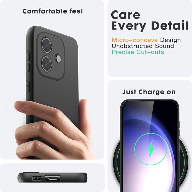 Husa pentru  Oppo A40 Liquid Silicone, subțire, captusita cu microfibra, anti amprentă, protectie cameră foto, mov