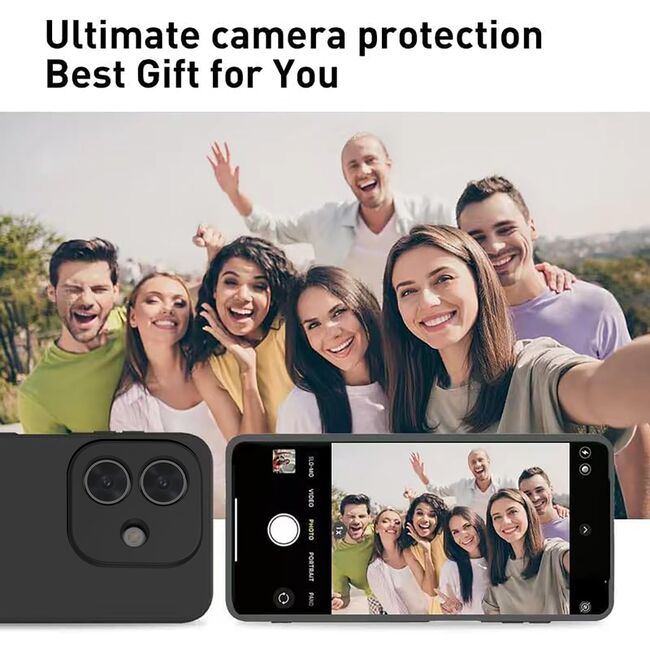Husa pentru  Oppo A40 Liquid Silicone, subțire, captusita cu microfibra, anti amprentă, protectie cameră foto, mov