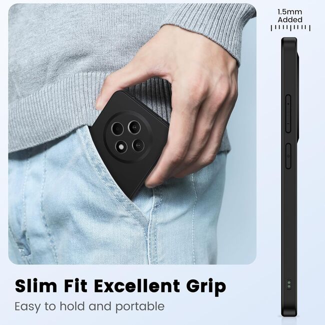 Husa pentru  Xiaomi Redmi 14C Liquid Silicone, subțire, captusita cu microfibra, anti amprentă, protectie cameră foto, negru