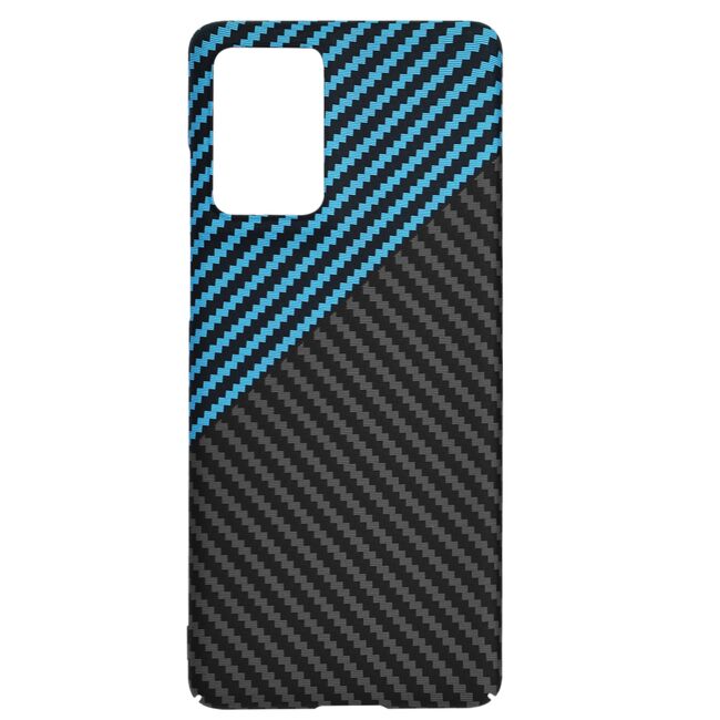 Husa pentru  Motorola Moto G85 CarbonFiber UltraSlim, Lightweight, albastru inchis