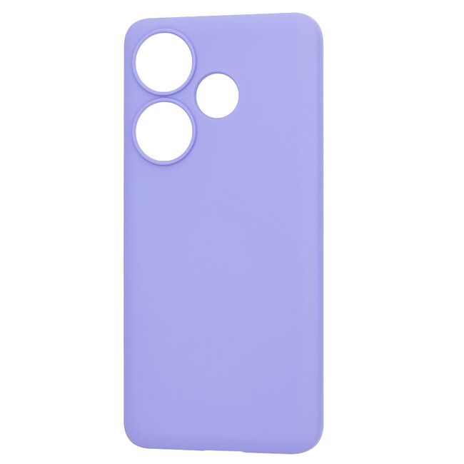 Husa pentru  Poco F6 Liquid Silicone, subțire, captusita cu microfibra, anti amprentă, protectie cameră foto, lavanda