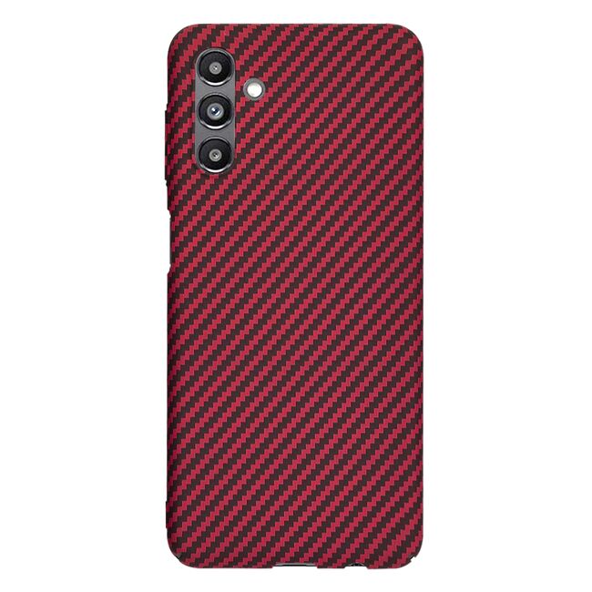 Husa pentru  Samsung Galaxy A13 5G CarbonFiber UltraSlim, Lightweight, rosu