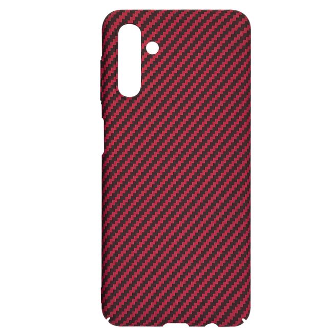 Husa pentru  Samsung Galaxy A13 5G CarbonFiber UltraSlim, Lightweight, rosu
