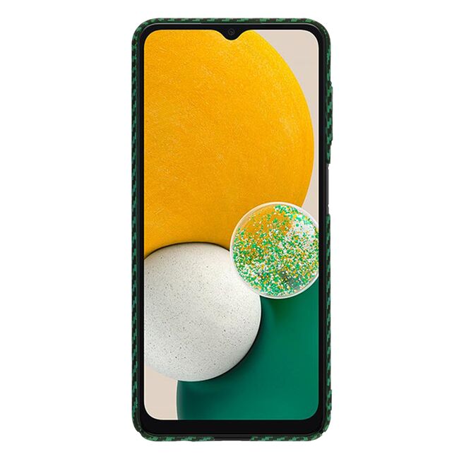 Husa pentru  Samsung Galaxy A13 5G CarbonFiber UltraSlim, Lightweight, verde
