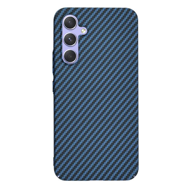 Husa pentru  Samsung Galaxy A54 5G CarbonFiber UltraSlim, Lightweight, albastru