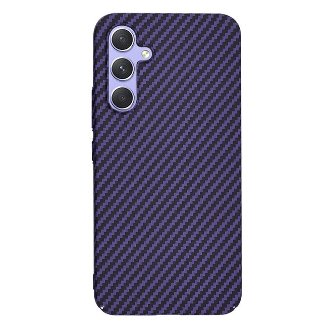Husa pentru  Samsung Galaxy A54 5G CarbonFiber UltraSlim, Lightweight, mov