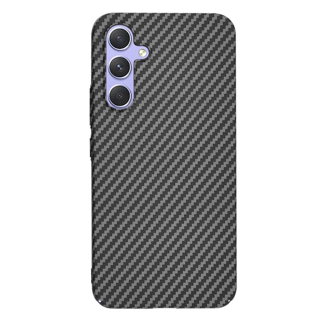 Husa pentru  Samsung Galaxy A54 5G CarbonFiber UltraSlim, Lightweight, negru
