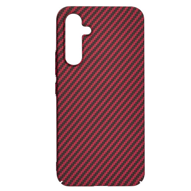Husa pentru  Samsung Galaxy A54 5G CarbonFiber UltraSlim, Lightweight, rosu