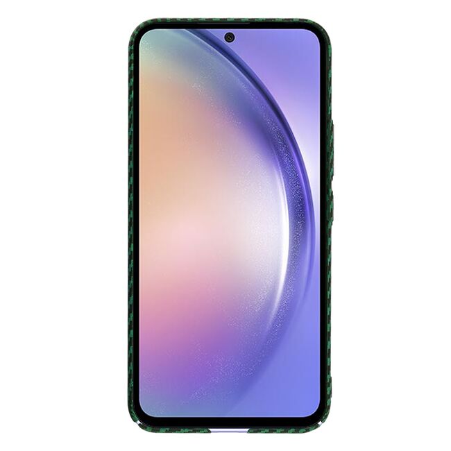 Husa pentru  Samsung Galaxy A54 5G CarbonFiber UltraSlim, Lightweight, verde