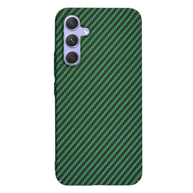 Husa pentru  Samsung Galaxy A54 5G CarbonFiber UltraSlim, Lightweight, verde