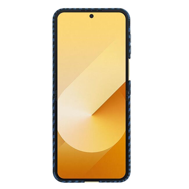 Husa pentru  Samsung Galaxy Z Flip 6 CarbonFiber UltraSlim, Lightweight, albastru