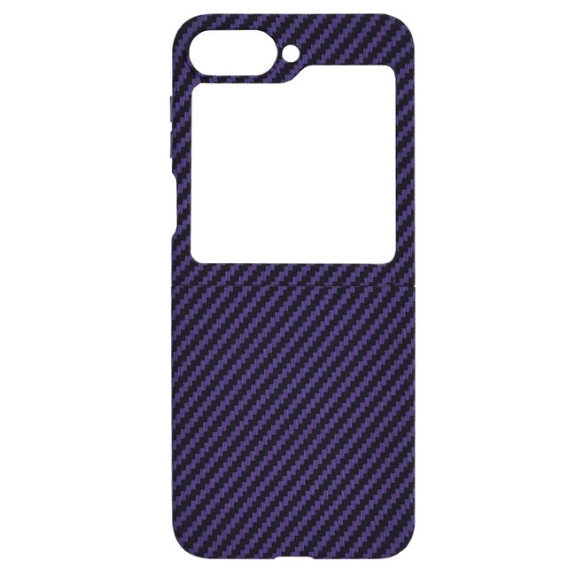 Husa pentru  Samsung Galaxy Z Flip 6 CarbonFiber UltraSlim, Lightweight, mov
